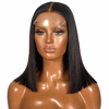 Amaka Straight Black Bob Wigs Human Hair Wig, front picture