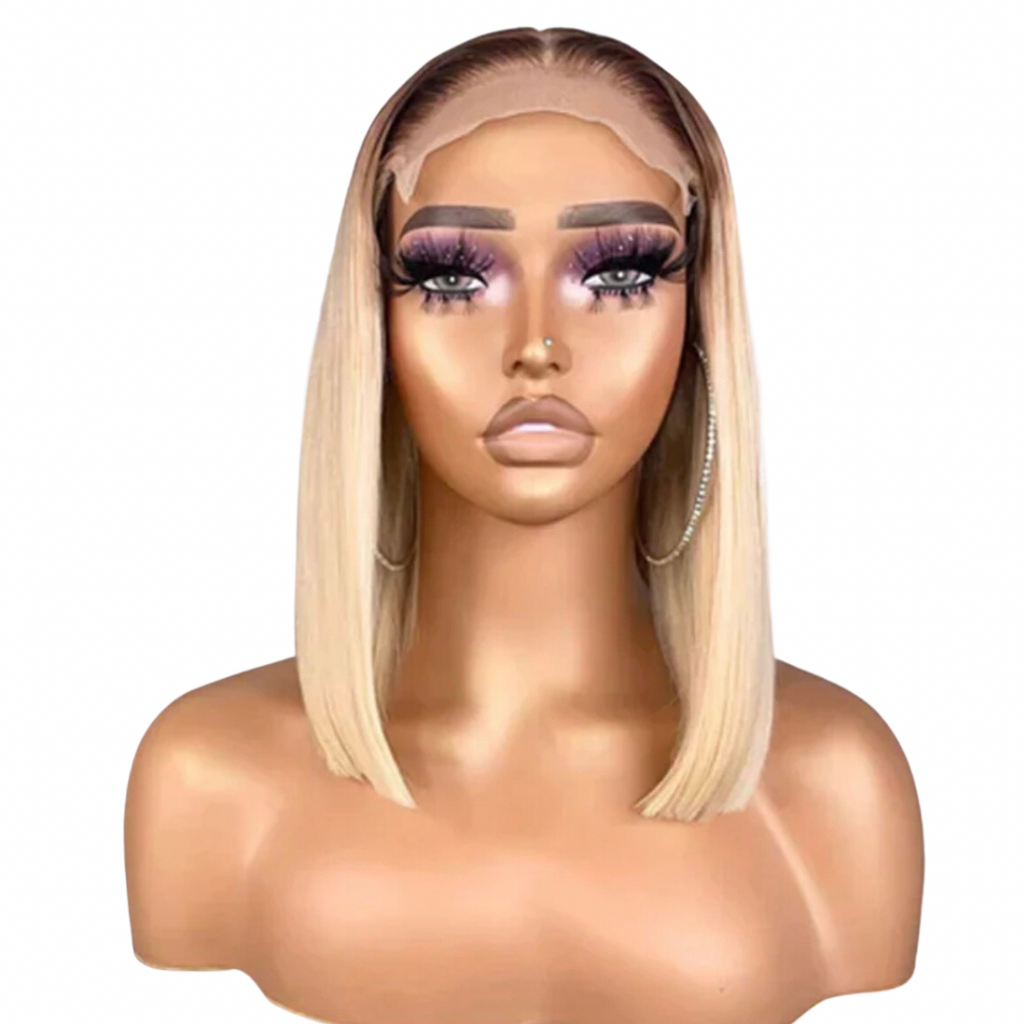 Tama Straight Blond Bob Wigs Human Hair Wig, front page