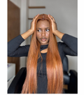 Kathy  Spicy ginger  6*6 Raw hd lace wig