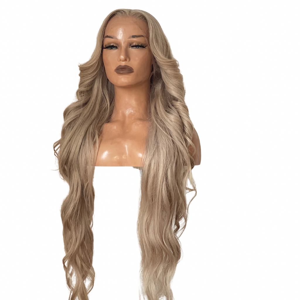 Zaria shay  6* 6 HD lace Ash blonde wig