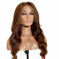 Mara Glueless Curtain  Bangs HD Lace Frontal Human Hair Wigs, righ side picture