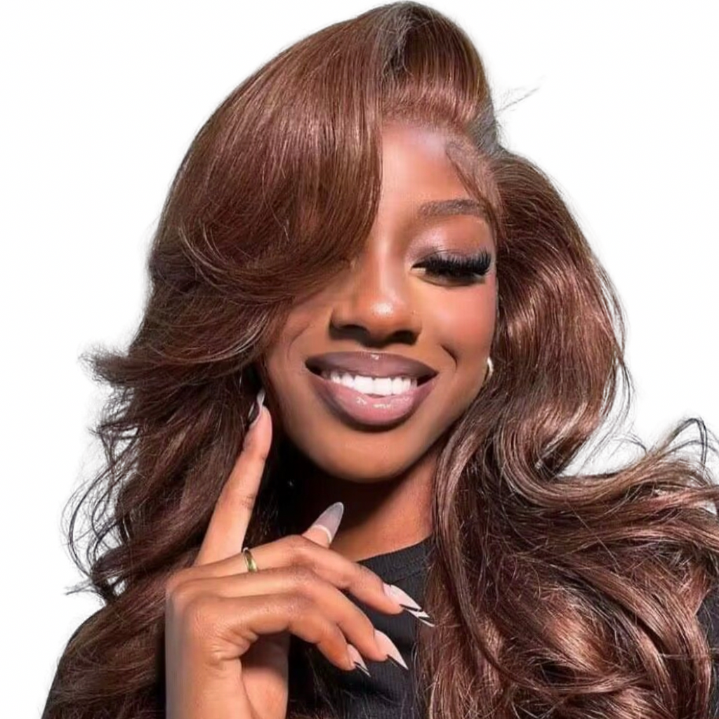 Jael  Brown 13*4 Hd lace  Human hair wig