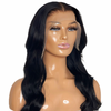AMARA Bodywave Layered  HD Lace Frontal Human Hair Wig, left side picture